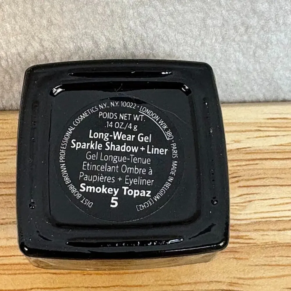 Bobbi Brown Long-Wear Gel Sparkle Shadow + Liner # 5 Smokey Topaz .14oz